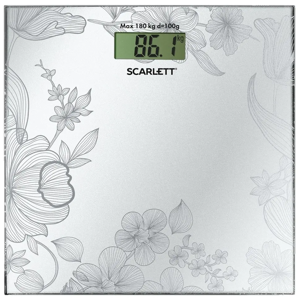 Cântar de podea Scarlett SC-215, gri/imagine