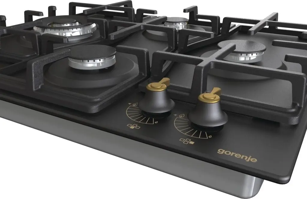 Газовая панель Gorenje GW 6D42 CLB, черный