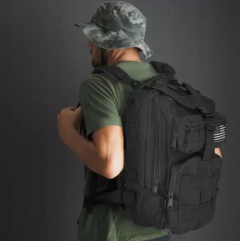 Rucsac Trizand XL Military 8919, negru