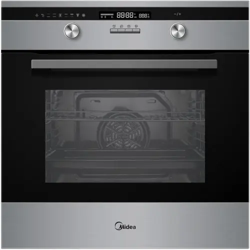 Электрический духовой шкаф Midea MO 781E4 C X, нержавеющая сталь/черный на tehnoparc.md Электрический духовой шкаф Midea MO 781E4 C X, нержавеющая сталь/черный