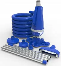 Kit de curățare pentru piscine GardenLine LAR2740, albastru