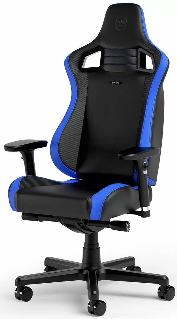 Scaun gaming Noblechairs Epic Compact NBL-ECC-PU-BLU, negru/albastru