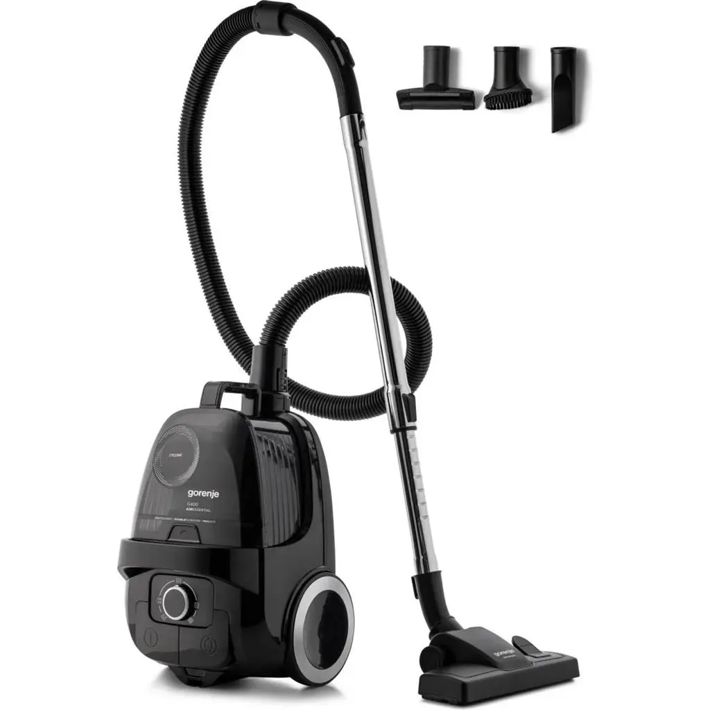 Aspirator cu curățare uscată Gorenje VCE01G4AEBK, negru