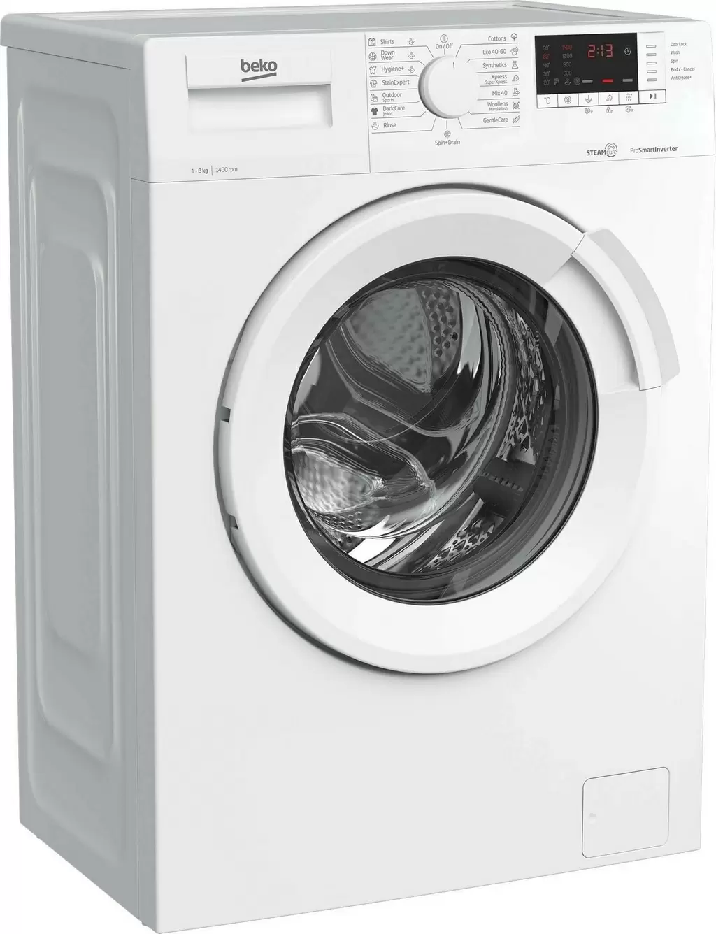 Maşină de spălat rufe Beko WUE8726XST, alb