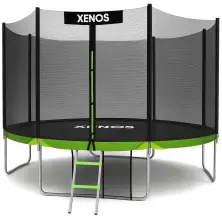 Батут Xenos XT-12FT 366cm, черный/зеленый