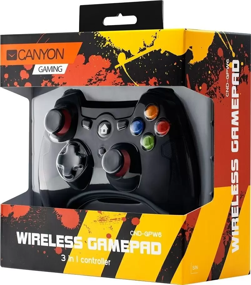 Gamepad Canyon GPW6, negru