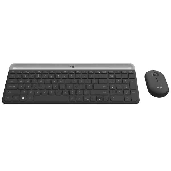 Set Logitech MK470 Slim Wireless Keyboard and Mouse Combo, negru