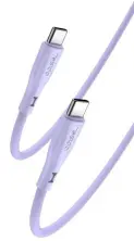 USB Кабель Yesido Type-C to Type-C 60W 1м CA152-2, фиолетовый
