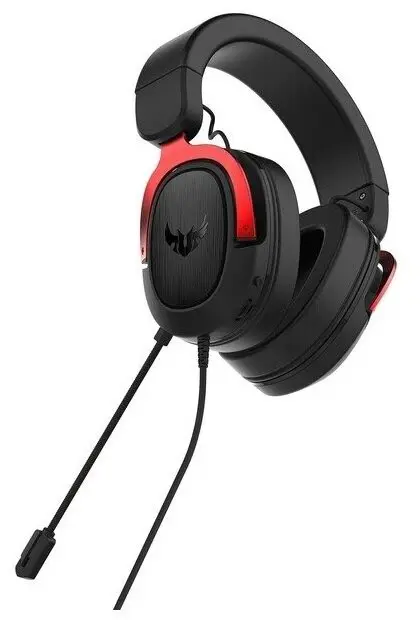 Căşti Asus TUF Gaming H3, negru/roșu