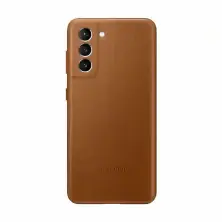 Чехол Samsung Leather Cover Galaxy S21, коричневый