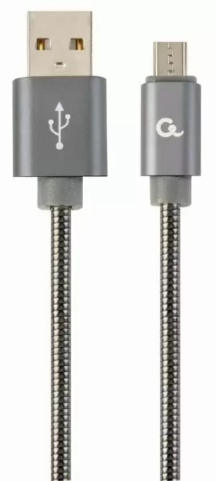USB Кабель Cablexpert CC-USB2S-AMmBM-2M-BG, серый