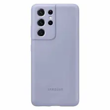Husă de protecție Samsung Silicone Cover Galaxy S21 Ultra, violet pe tehnoparc.md Husă de protecție Samsung Silicone Cover Galaxy S21 Ultra, violet