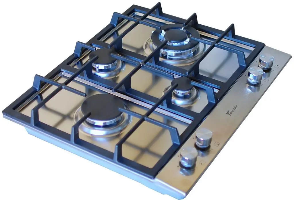 Газовая панель Tornado TR-4020 HM Romb IX, нержавеющая сталь