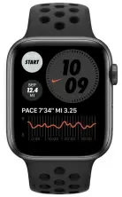 Умные часы Apple Watch Nike SE 44mm, корпус из алюминия цвета серый космос, спортивный ремешок Nike