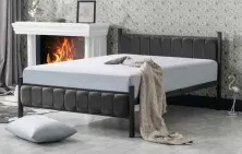Кровать Evger K-400 160x200cm, серый на tehnoparc.md Кровать Evger K-400 160x200cm, серый