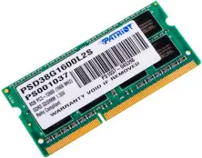 Оперативная память SO-DIMM Patriot Signature Line 8GB DDR3-1600MHz, CL11, 1.35V