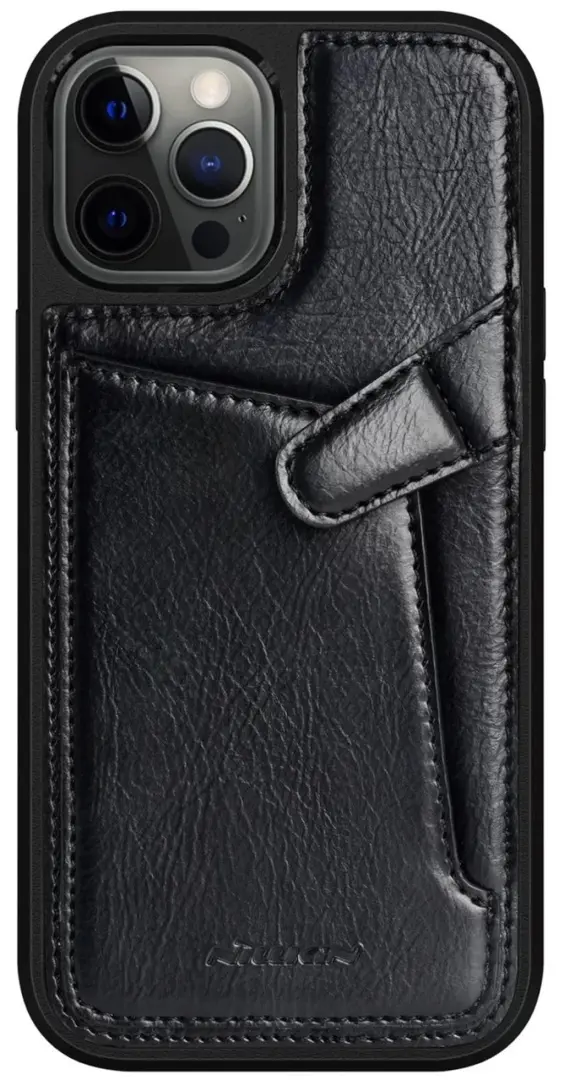 Husă de protecție Nillkin Leather Aoge iPhone 12 Pro Max, negru pe tehnoparc.md Husă de protecție Nillkin Leather Aoge iPhone 12 Pro Max, negru