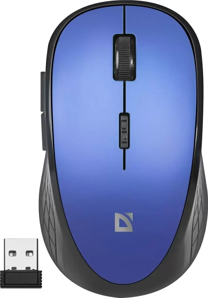 Мышка Defender Aero MM-755, синий/черный