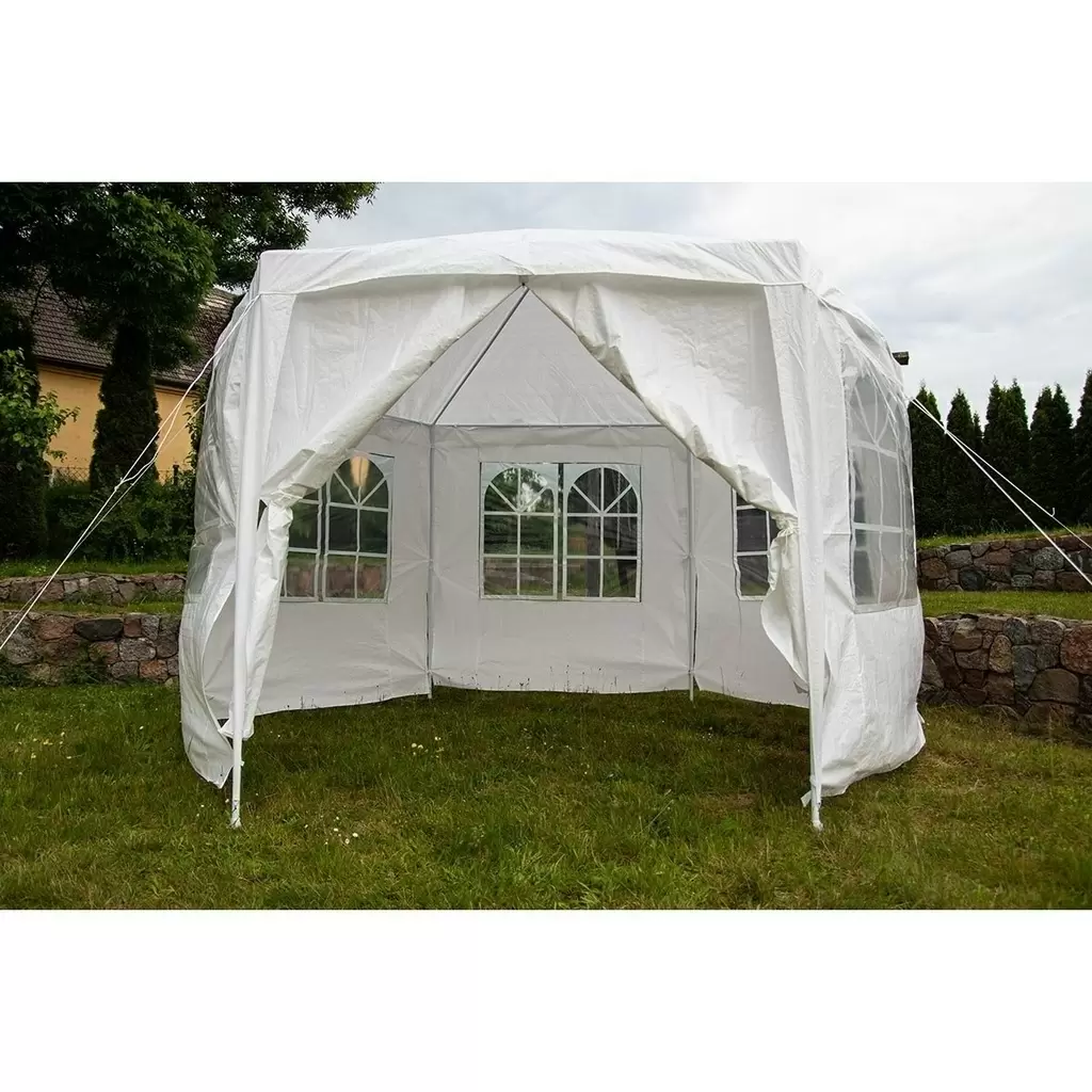 Cort Saska Garden Pavilion Tent 2x2x2m, alb