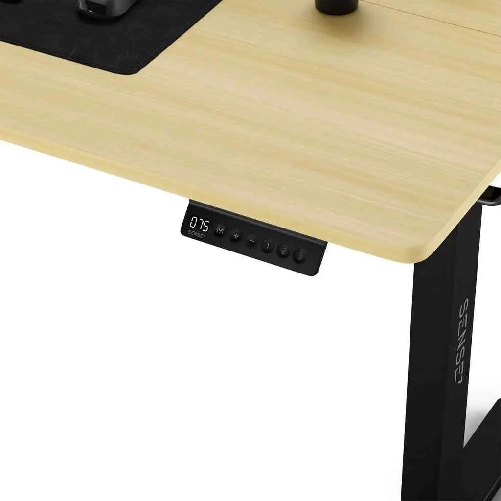 Masă de birou SENSE7 Nojo 140x70, pin negru