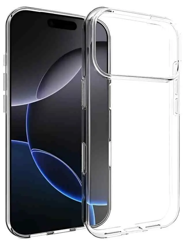 Husă de protecție WOO Soft TPU iPhone 17 Pro Max Clear (WOCASOIP17PMCL), transparent
