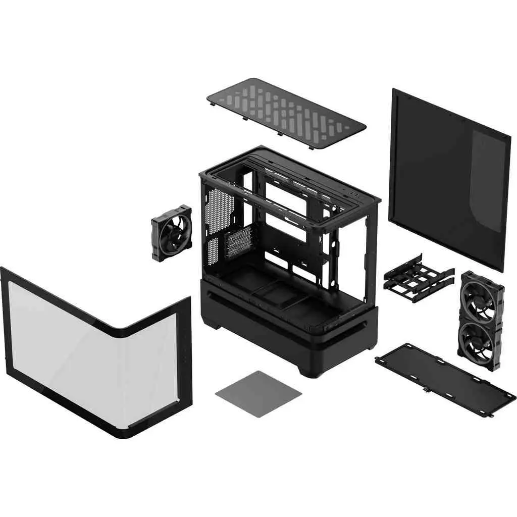 Корпус Asus PRIME AP202 TG ARGB, черный