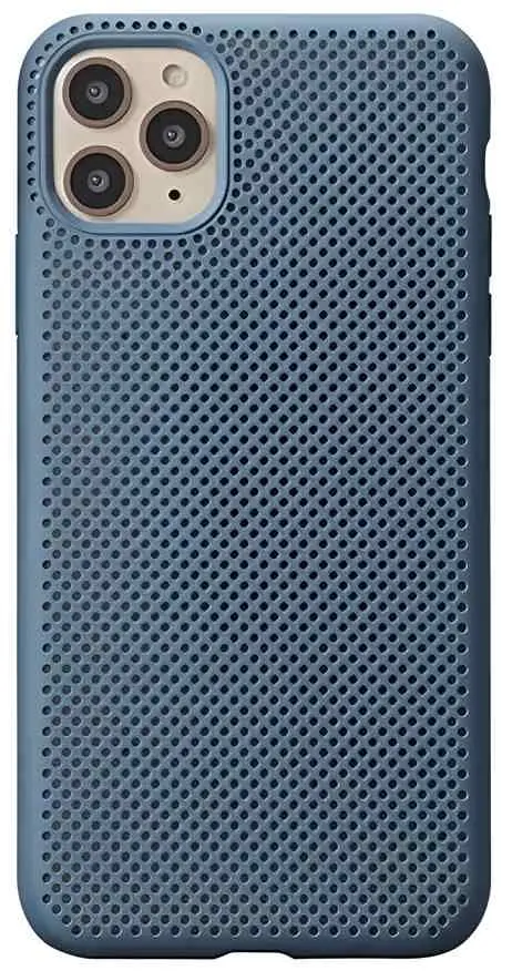 Чехол Helmet Case Liquid Silicone Grid iPhone 11 Pro (HMT-CLSIP11PGBL), синий