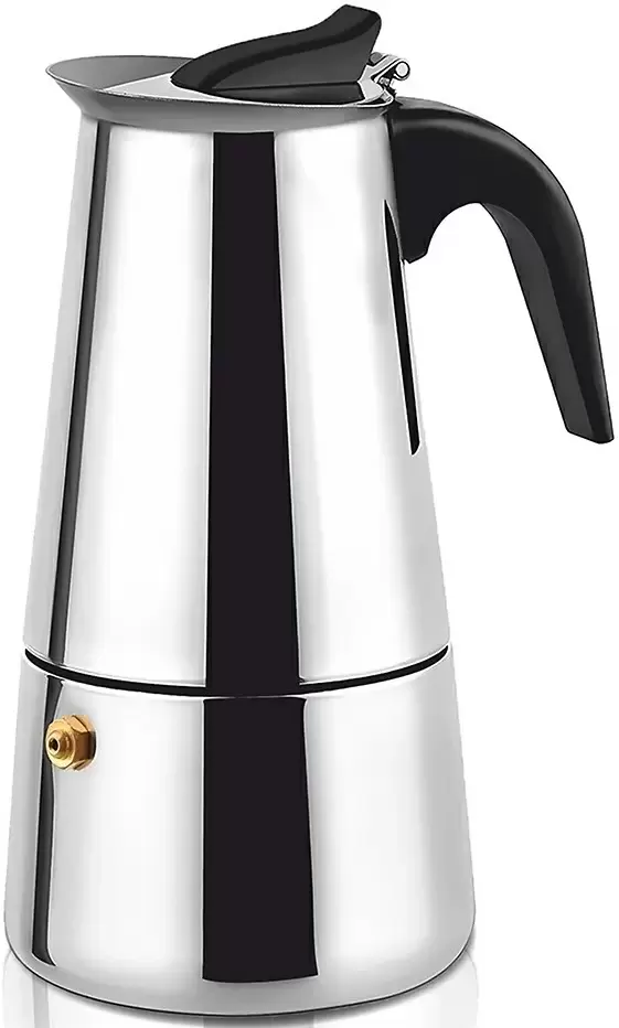 Cafetieră gheizer Nova KET0323, inox/negru