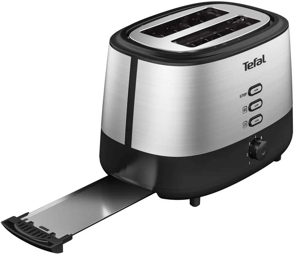 Prăjitor de pâine Tefal TT520D10, negru/inox
