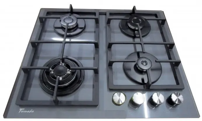 Plită incorporabilă cu gaz Tornado LVT 8025 GR GL, gri