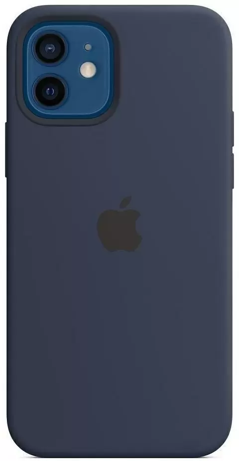 Чехол Helmet Liquid Silicone iPhone 12, синий