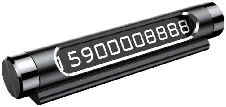 Card cu număr de telefon Baseus ACNUM-01, gri