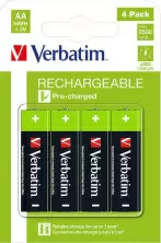 Батарейка Verbatim Rechargeable AA/HR6 2500 mAh, 4шт