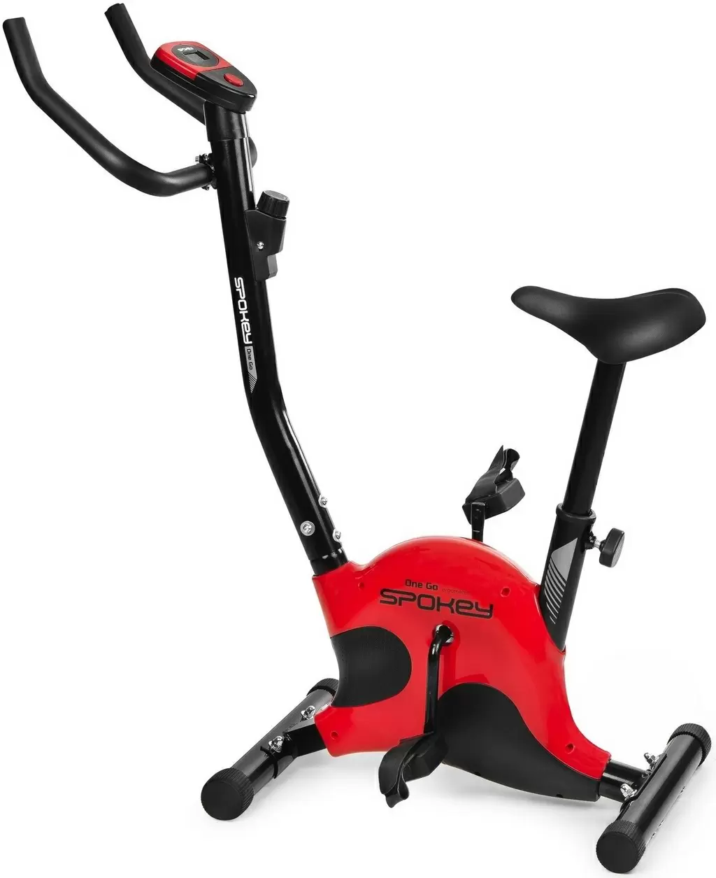 Bicicletă fitness Spokey Onego, roșu/negru