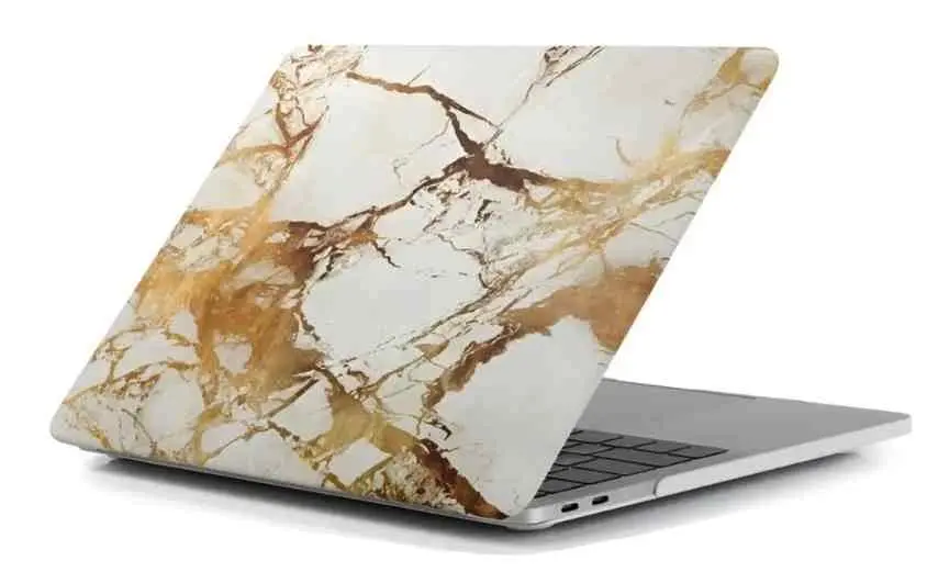 Чехол для ноутбука Helmet Hardshell for Macbook Pro 13 2016/2017 Marble (HMT-HSMBP13-GL), золотой