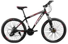 Велосипед Frike TY-MTB 27.5, черный/красный на tehnoparc.md Велосипед Frike TY-MTB 27.5, черный/красный