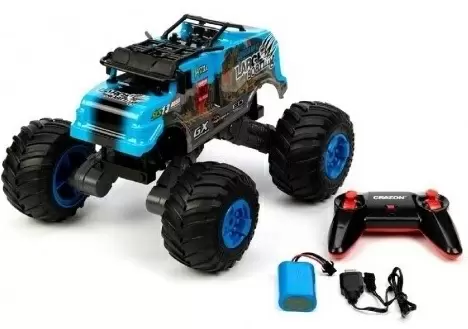 Jucărie teleghidată Crazon Oversize Wheel Cross-Road (333-DJ19166), albastru