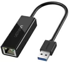 Сетевой адаптер Ugreen USB 3.0 Gigabit Ethernet Adapter, черный