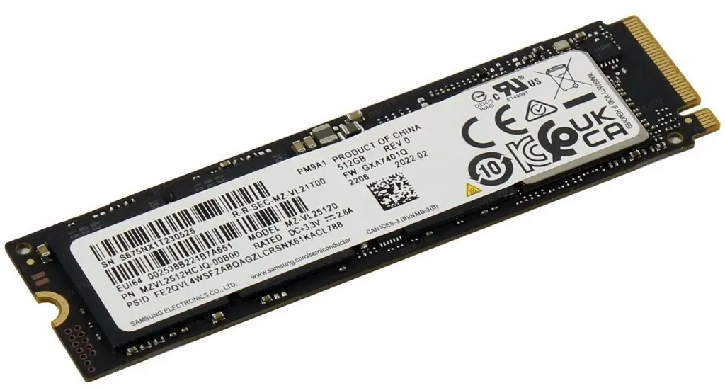 Disc rigid SSD Samsung PM9A1 M.2 NVMe, 512GB