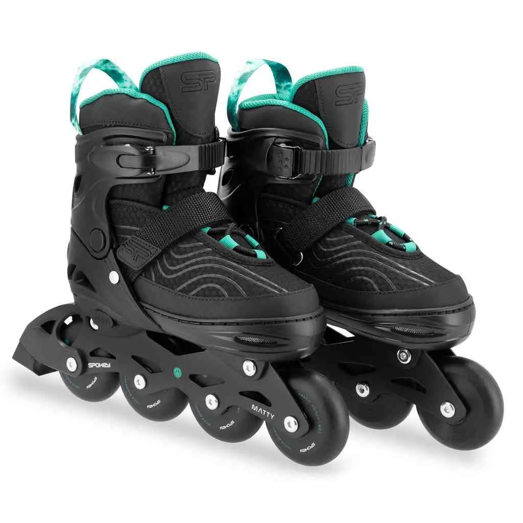 Role Spokey Matty 35-38, negru/turcoaz pe tehnoparc.md Role Spokey Matty 35-38, negru/turcoaz