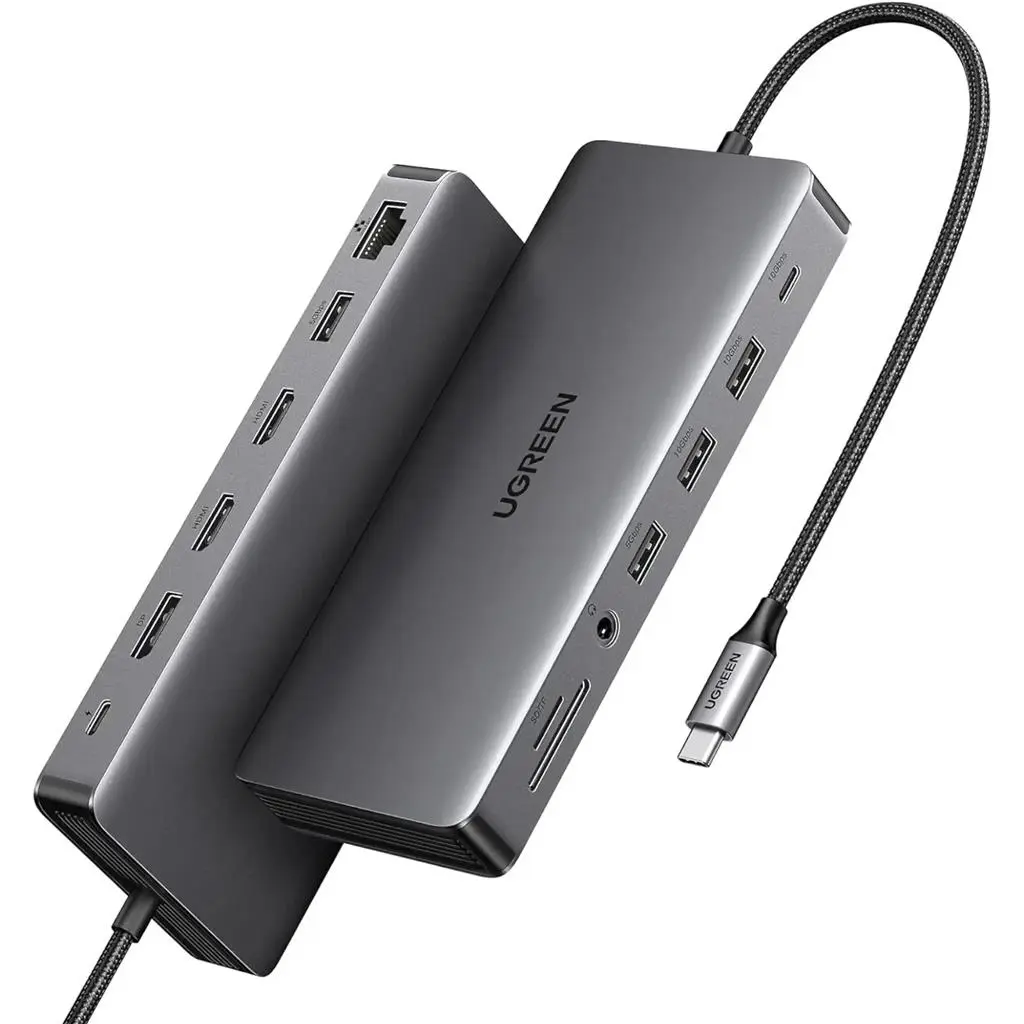 Разветвитель Ugreen 13in1 USB-C, серый