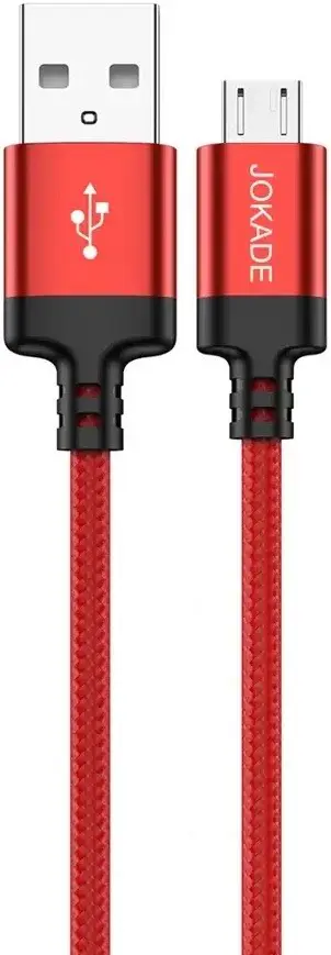 USB Кабель Jokade JA001 USB to Micro USB 1m, красный