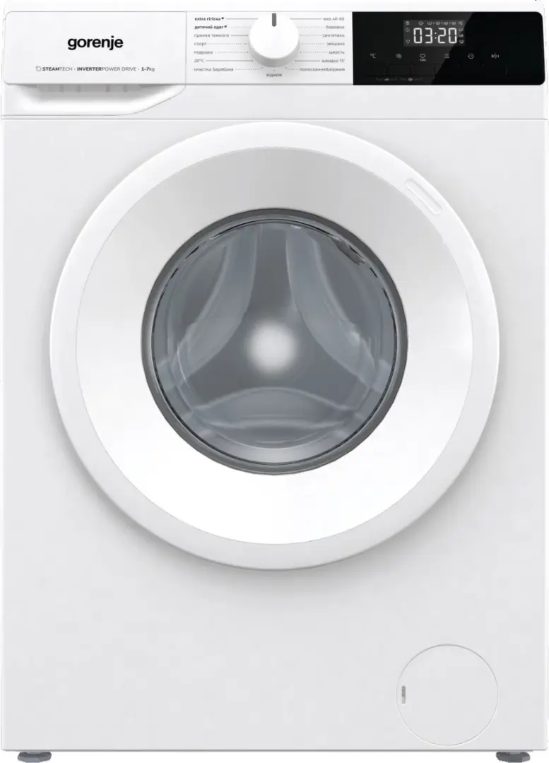 Maşină de spălat rufe Gorenje WNHPI 72 SCSIRV/UA, alb