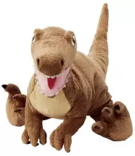 Мягкая игрушка IKEA Jattelik Dinozaur Velociraptor, коричневый