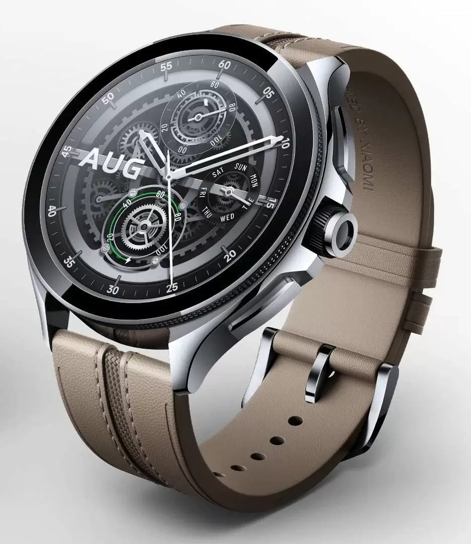 Smartwatch Xiaomi Watch 2 Pro, argintiu/cafeniu