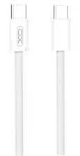 Cablu USB XO NB-Q260B Type-C to Type-C, alb