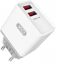 Зарядное устройство XO L67 + Type-C Cable 2USB Q.C3.0 18W, белый