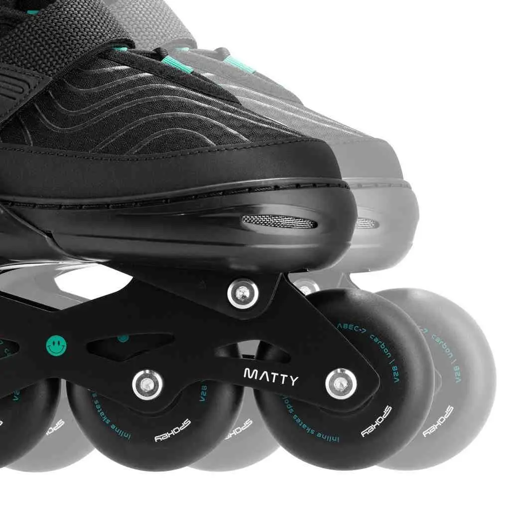 Role Spokey Matty 35-38, negru/turcoaz pe tehnoparc.md Role Spokey Matty 35-38, negru/turcoaz