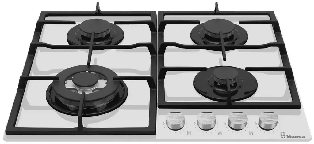 Plită incorporabilă cu gaz Hansa BHKW631540, alb