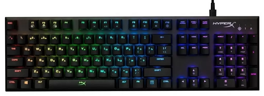 Клавиатура HyperX Alloy FPS RGB Silver Switch, графит